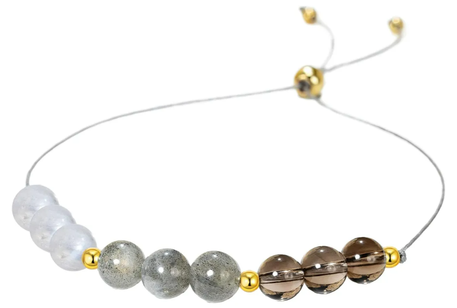 Pulsera Xtellar De Cristal Y Piedras Preciosas  Brazalete Ajustable De Joyería Elegante Para Mujeres