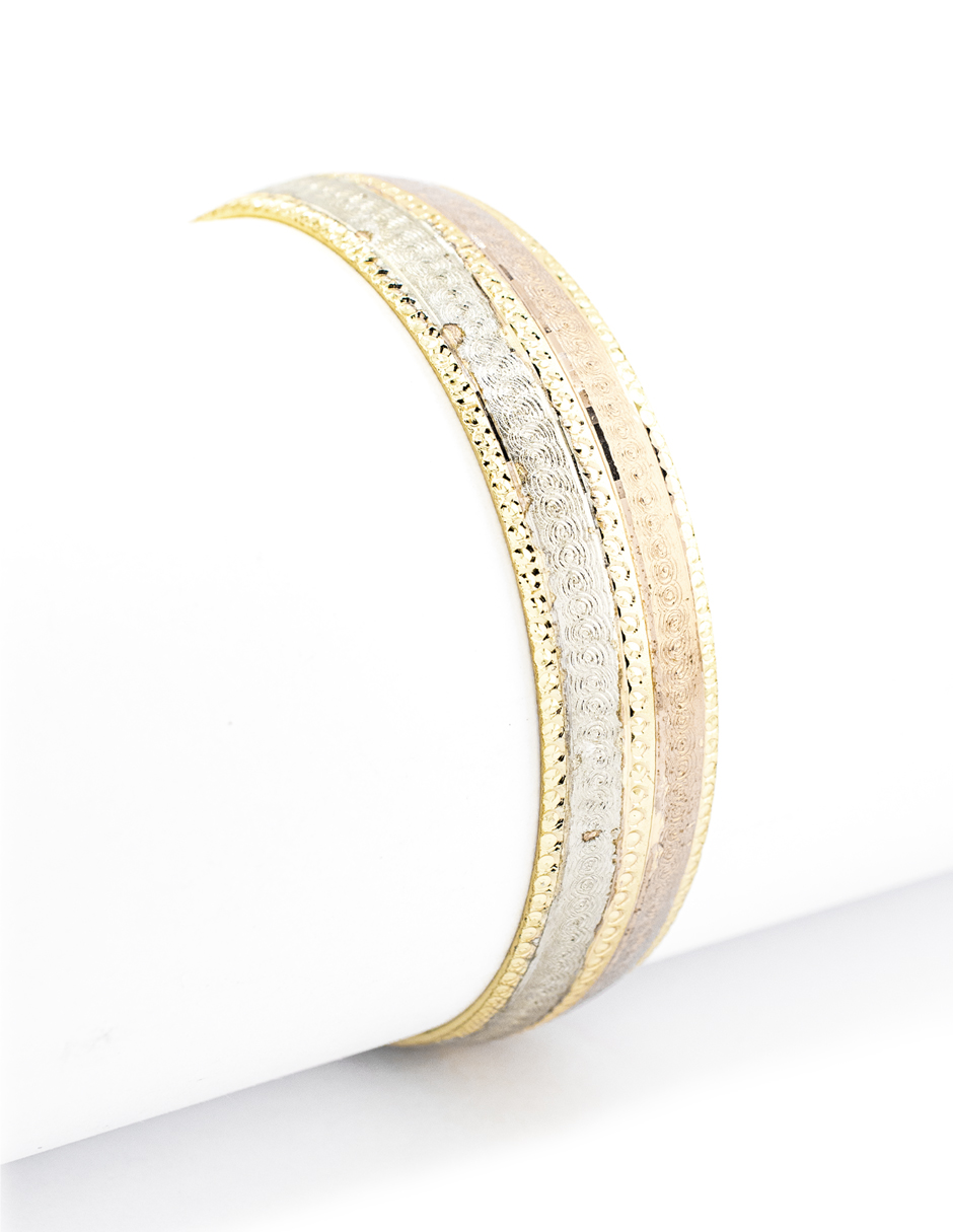 Foto 3 pulgar | Brazalete Florentino The Golden Store Chapa De Oro 18k