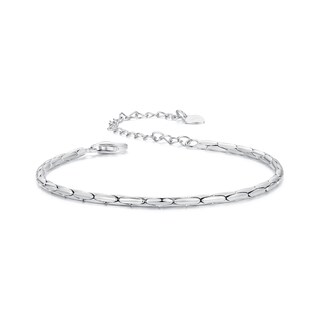 Foto 1 | Chulada Pulsera Serpiente De Plata .925 Con Chapa De Platino Resistente Al Agua