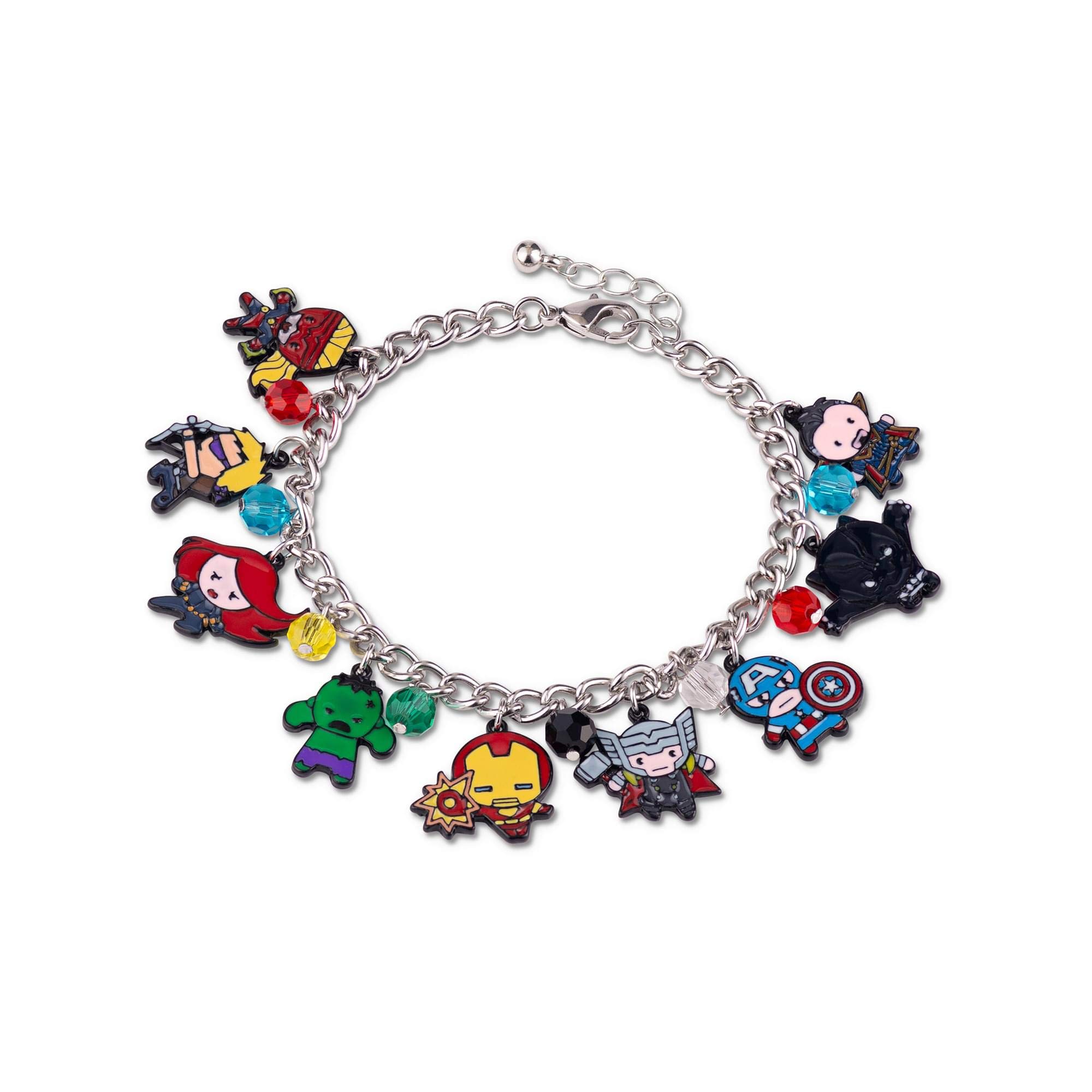 Foto 2 pulgar | Pulsera Con Dijes Con Los Personajes De Toynk The Avengers Chibi  15 Mm - Venta Internacional.