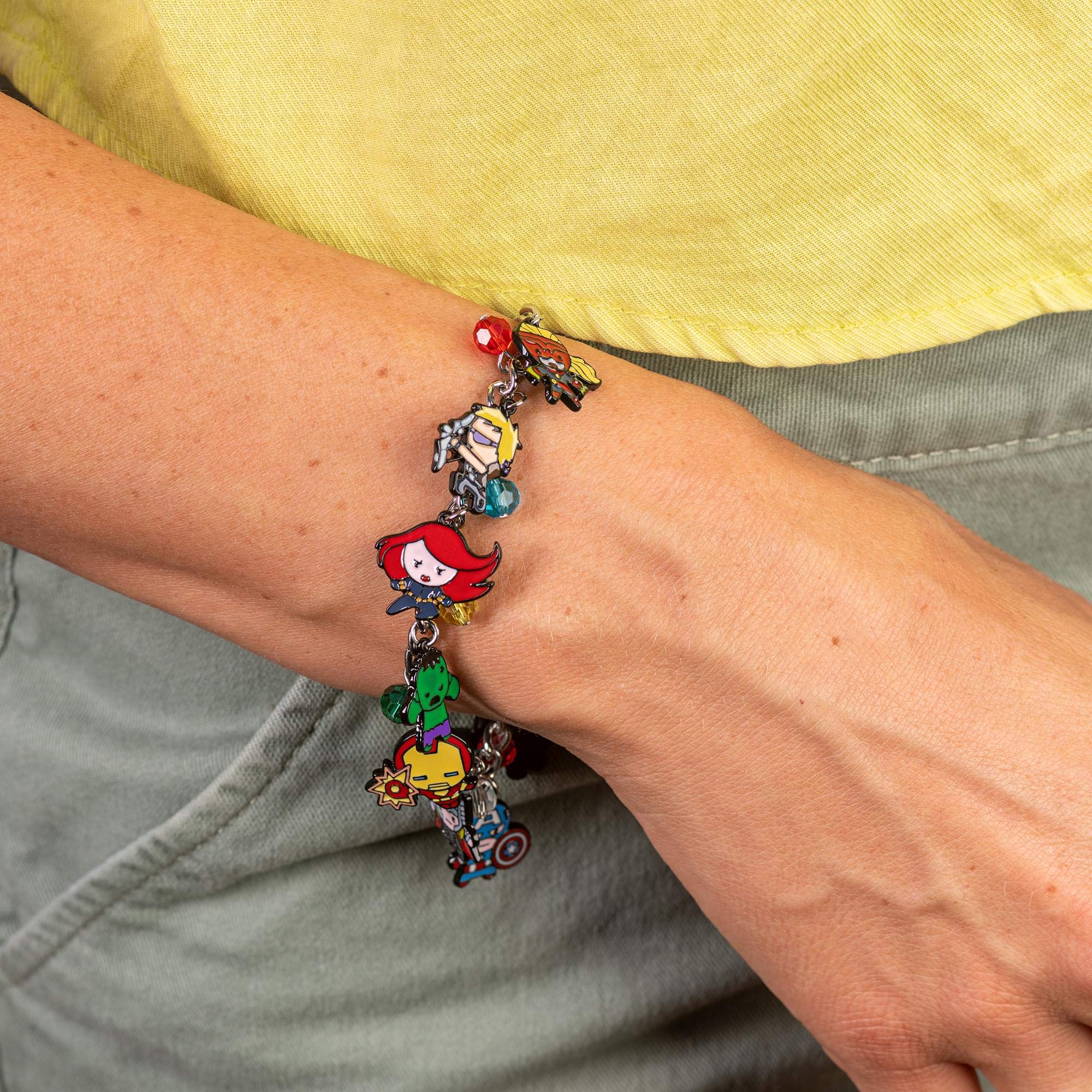 Foto 6 | Pulsera Con Dijes Con Los Personajes De Toynk The Avengers Chibi  15 Mm - Venta Internacional.