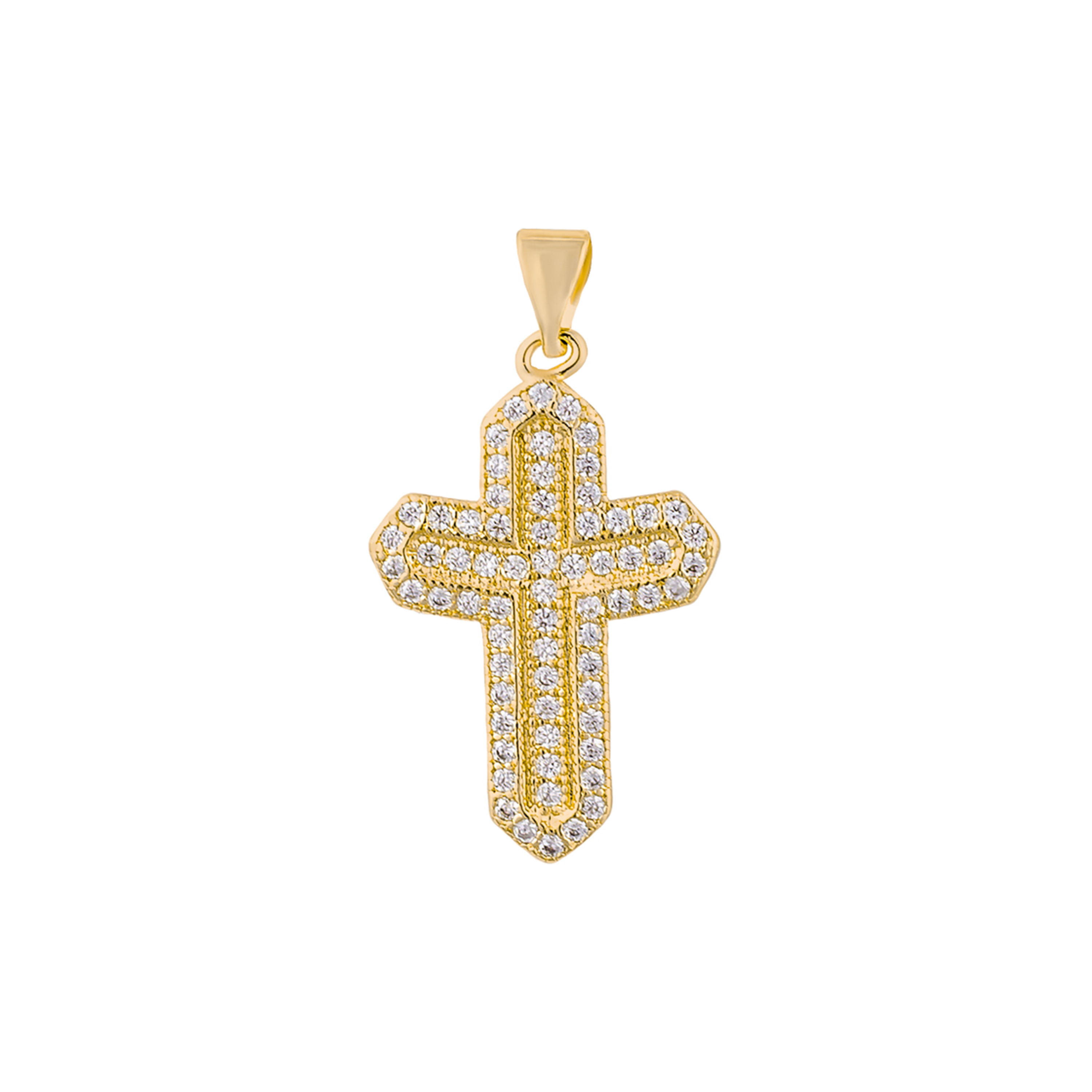Foto 1 | Dije de Chapa de Oro 18K Joyas Plafer 1249d-ch Dorado de Cruz