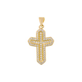 Foto 1 | Dije de Chapa de Oro 18K Joyas Plafer 1249d-ch Dorado de Cruz