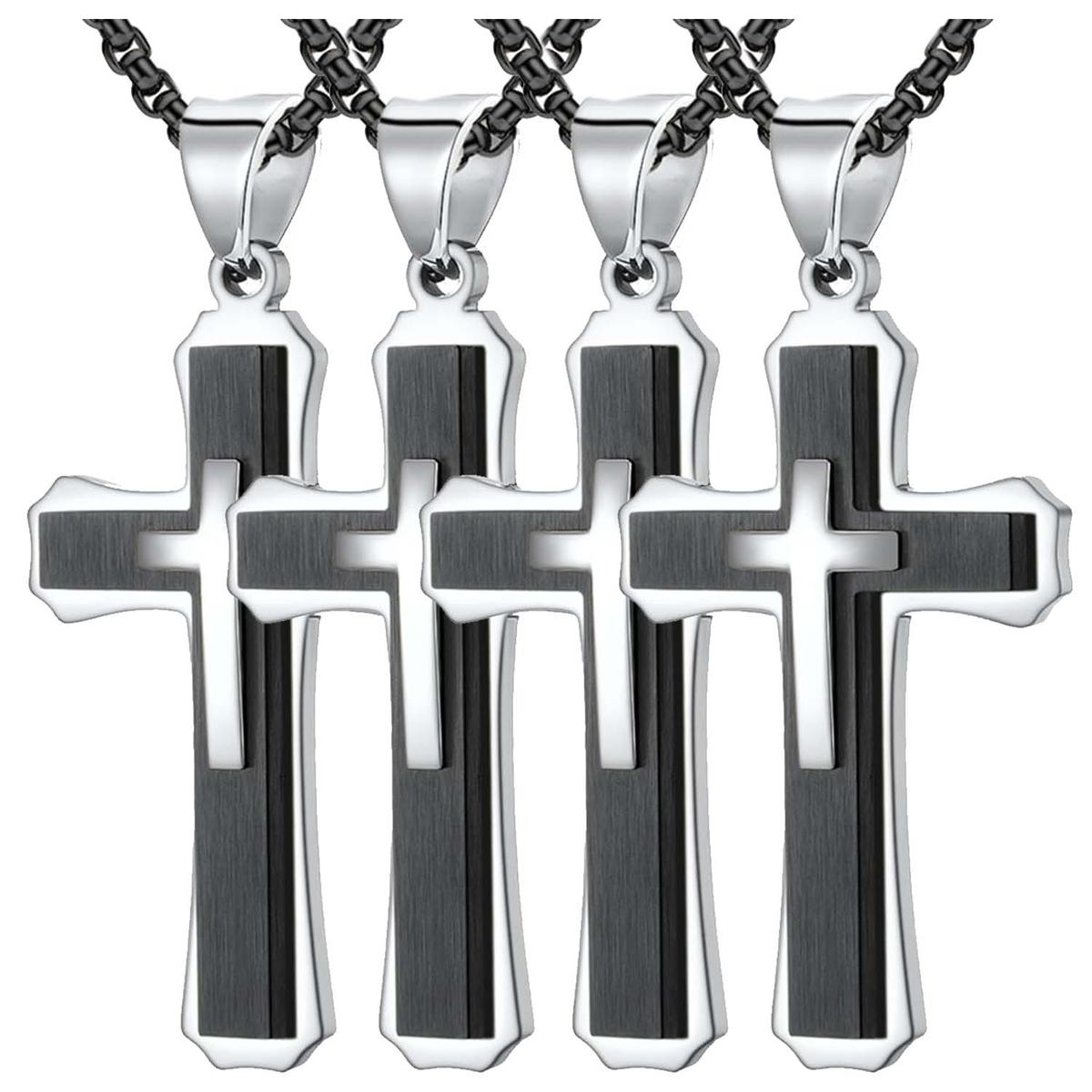 Cadenas Hermosas Triple Capa High Monaco Mxrmg-004 4 Piezas Negro