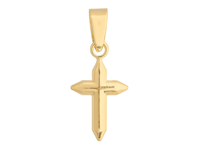 Foto 1 | Dije de Chapa de Oro 18k Joyas Plafer 1270d-ch Cruz Dorada