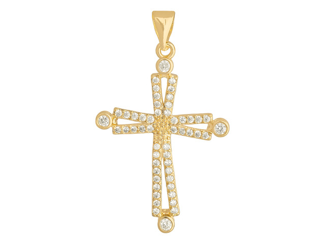 Foto 1 | Dije de Chapa de Oro 18k Joyas Plafer 1274d-ch Cruz Dorada