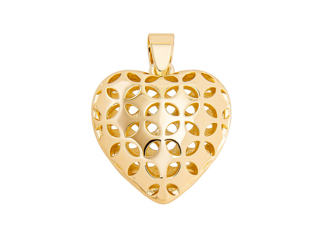 Foto 1 | Dije de Chapa De Oro 18k Joyas Plafer 1292d-ch Corazón Dorado