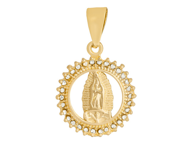 Foto 2 pulgar | Dije de Chapa de Oro 18k Joyas Plafer 1282d-ch Virgen de Guadalupe