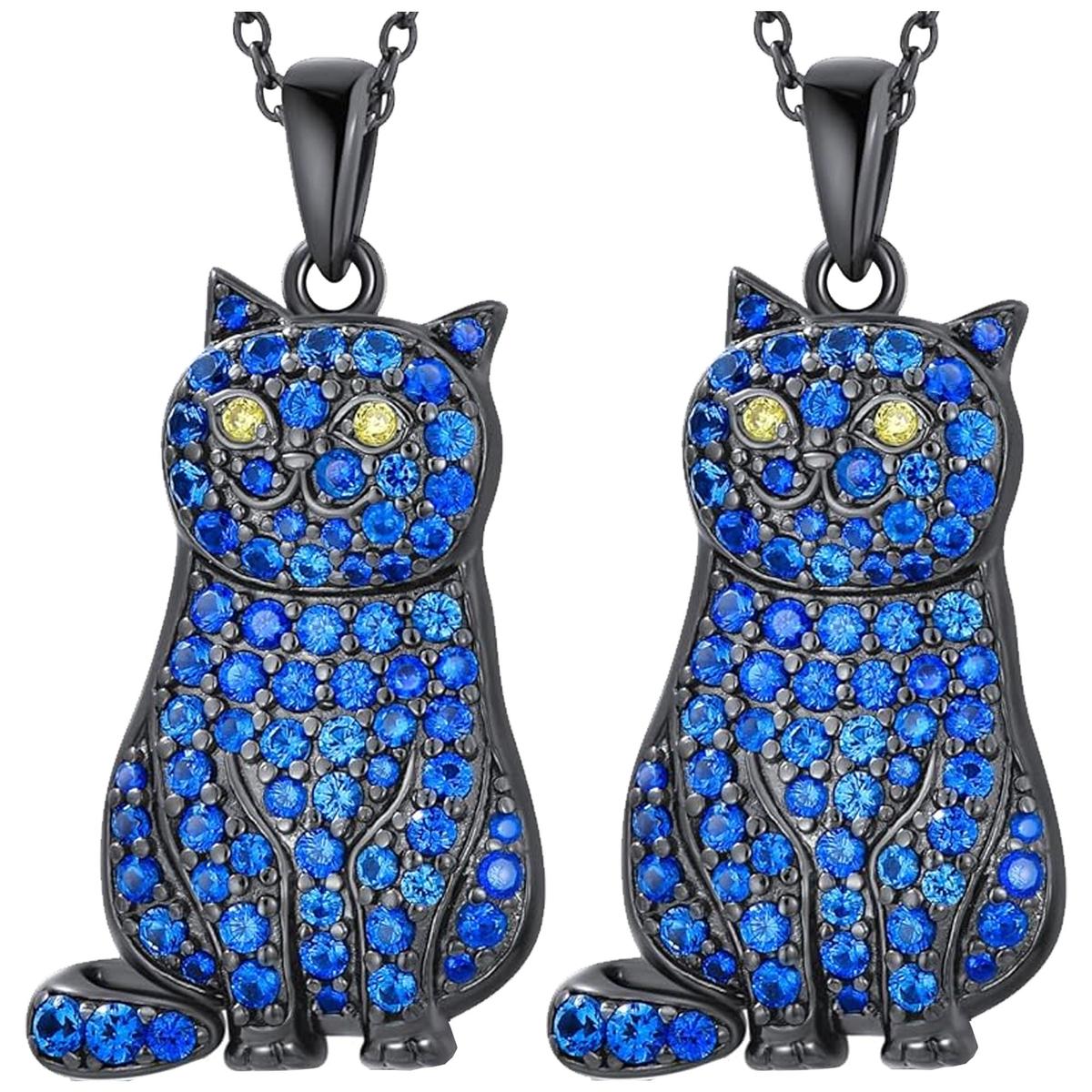 Foto 2 pulgar | Accesorios de Cadenas de Gatos Mxkea-002 High Monaco  2 Piezas Azul