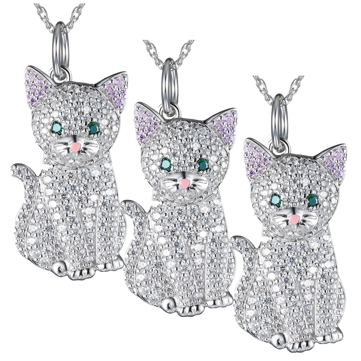Cadena con Dijes de Gatos Mxkgn-003 High Monaco 3 Piezas