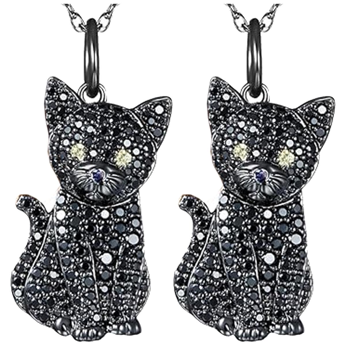Foto 1 | Collares con Detalles de Felinos Mxzke-002 High Monaco 2 Piezas Negro