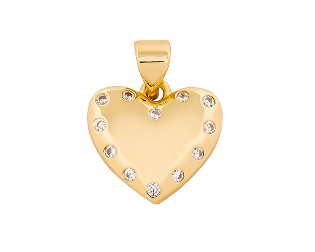 Dije de Chapa de Oro 18k Joyas Plafer 1298d-ch Corazón