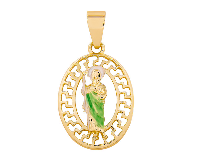 Dije de Chapa de Oro 18k Joyas Plafer 1301d-ch San Judas