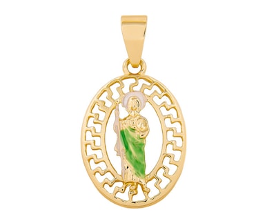 Foto 1 | Dije de Chapa de Oro 18k Joyas Plafer 1301d-ch San Judas