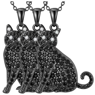 Foto 1 | Cadenas Y Dijes De Felinos Mxkae-003 High Monaco 3 Piezas Negro