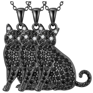 Foto 2 | Cadenas Y Dijes De Felinos Mxkae-003 High Monaco 3 Piezas Negro