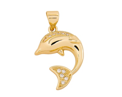 Foto 1 | Dije de Chapa de Oro 18k Joyas Plafer 1294d-ch Delfín