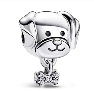 Foto 2 | Kit De 3 Charms De Mascotas Para Pulsera Que También Funcionan Como Dijes, Perro, Gato Y Huella De Perro, Plateados