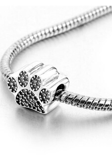 Foto 4 | Kit De 3 Charms De Mascotas Para Pulsera Que También Funcionan Como Dijes, Perro, Gato Y Huella De Perro, Plateados