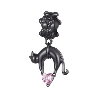 Foto 1 | Charm de Gato Miow Kiki de Plata P. 925 Zirconia