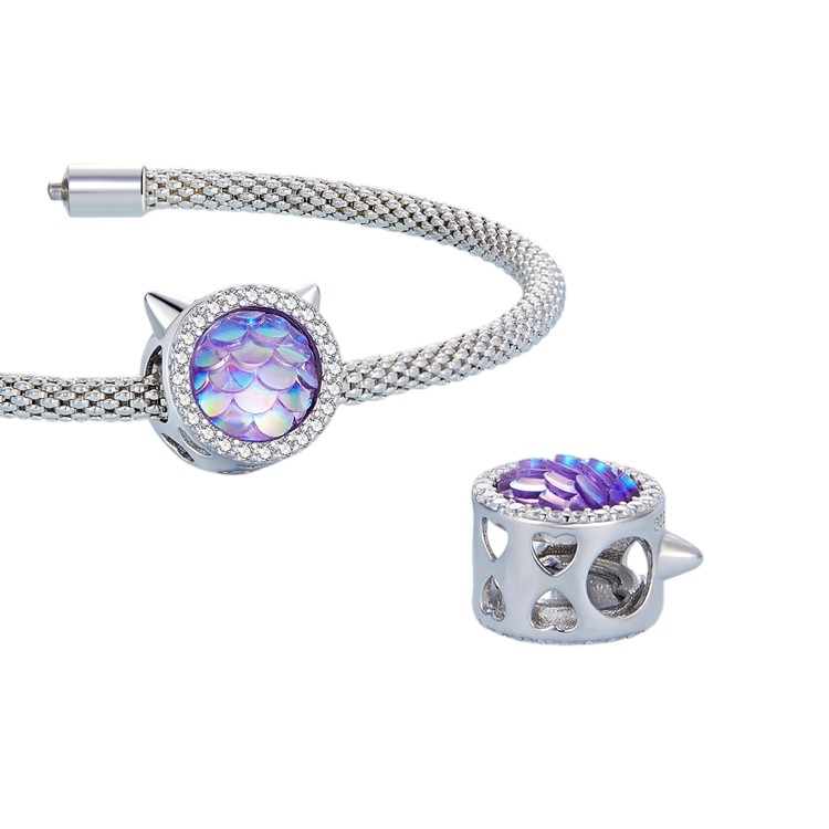 Foto 4 pulgar | Charm de Gato Miow Kiki Season 2023 de Plata P925 Zirconia