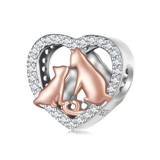 Foto 1 | Charm de Gato Miow Kiki de Plata P. 925 Zirconia