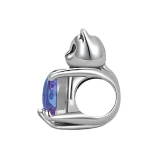 Foto 2 | Charm De Gato Miow Kiki De Plata P925 Cristal