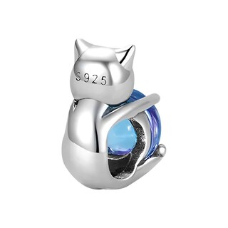 Foto 3 | Charm De Gato Miow Kiki De Plata P925 Cristal