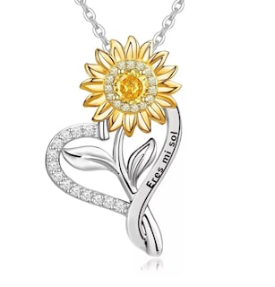 Foto 1 | Collar Xtellar De Girasol De Plata 925 Color Plata