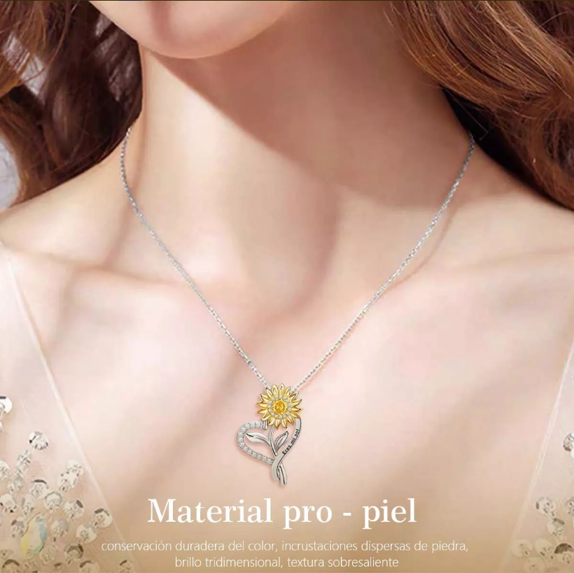 Foto 4 | Collar Xtellar De Girasol De Plata 925 Color Plata