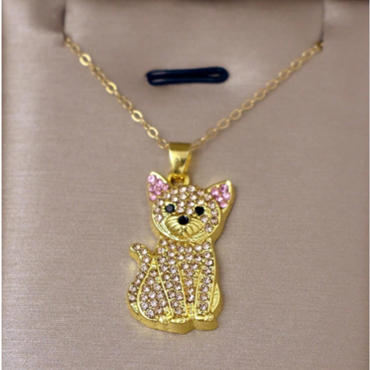 Foto 4 pulgar | Joyeria De Cadenas Y Dijes De Gatos High Monaco  Mxohr-002 2 Piezas Oro