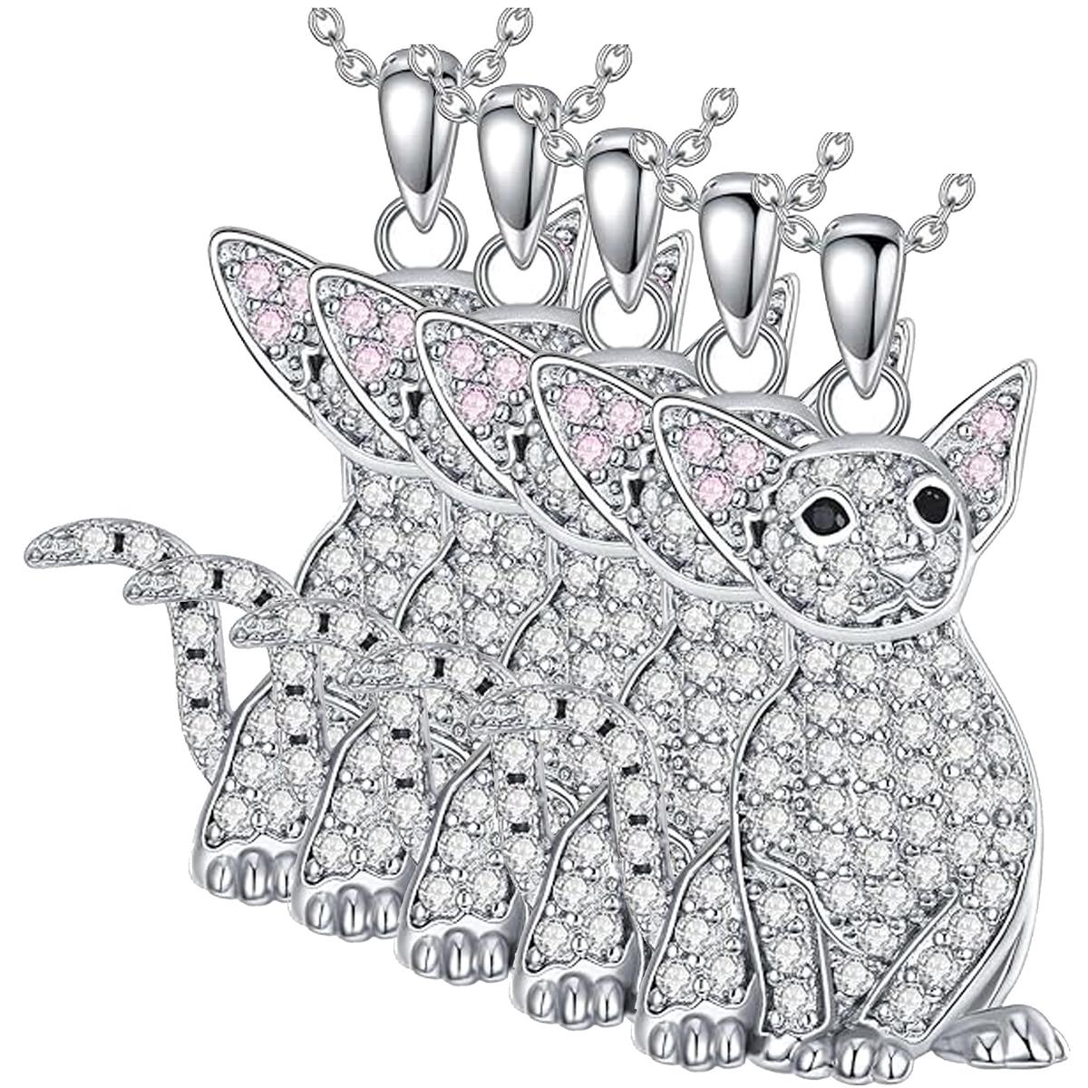 Foto 2 | Collar Hermosos High Monaco  Mxgkn-005 5 Piezas Plata