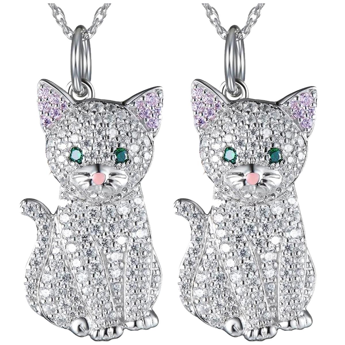Foto 2 | Collares Con Dijes High Monaco  Mxkgn-002 2 Piezas Plata