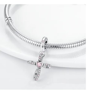 Foto 2 | Dije Xtellar Dije, 100% Plata 925 De Cruz For Pulsera