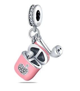 Foto 1 | Xtellar Dije Plata De Ley S925 Auriculares For Pulseras Color Rosa