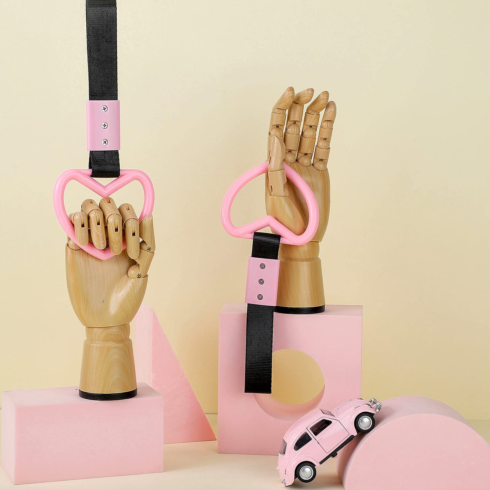 Foto 5 | Correas Para Manijas De Coche Bbto Drift Charm En Forma De Corazón, 2 Piezas - Venta Internacional.