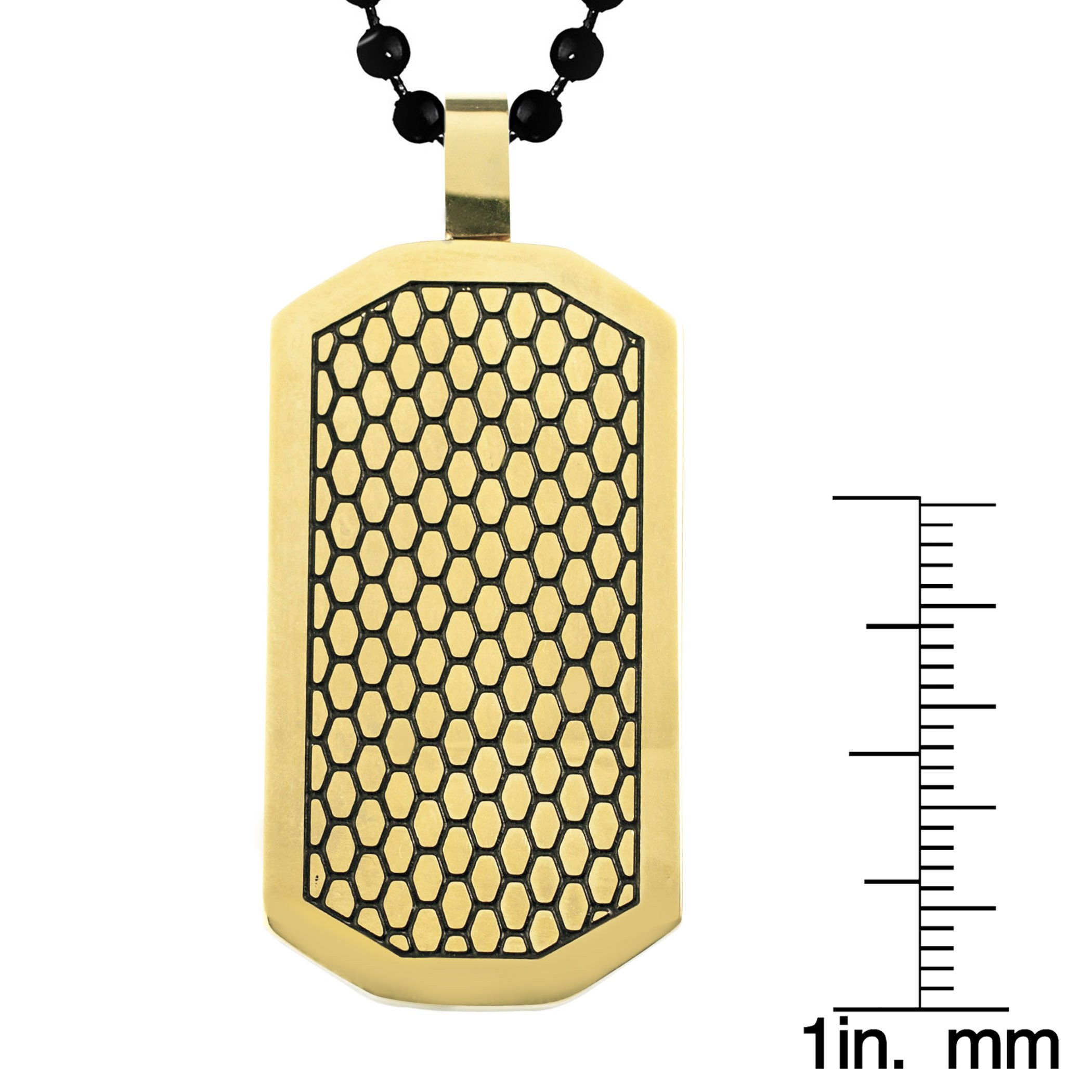 Foto 4 pulgar | Colgante West Coast Jewelry Crucible De Acero Inoxidable Chapado En Oro - Venta Internacional.