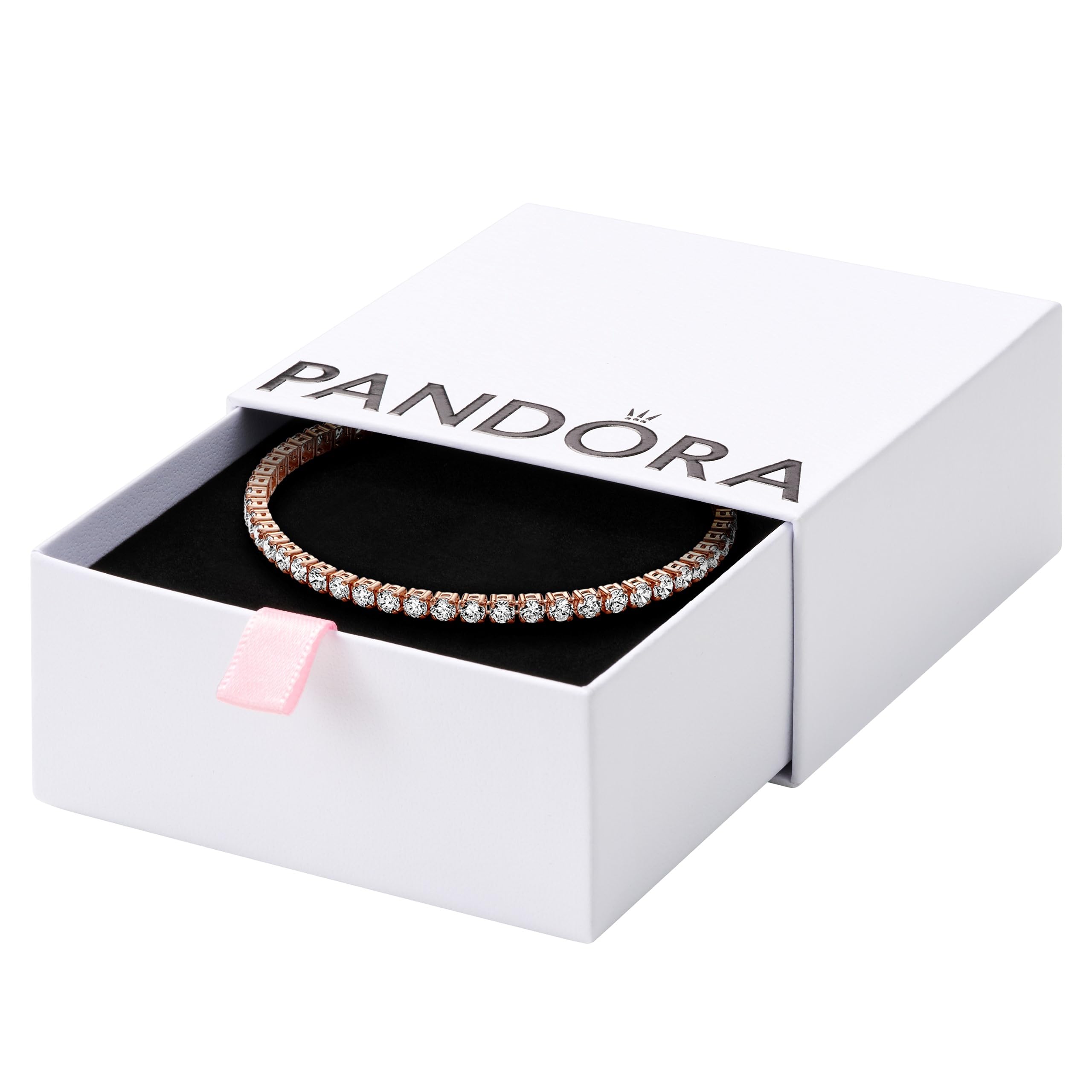 Foto 1 | Pulsera Pandora Sparkling Tennis Oro Rosa - Venta Internacional