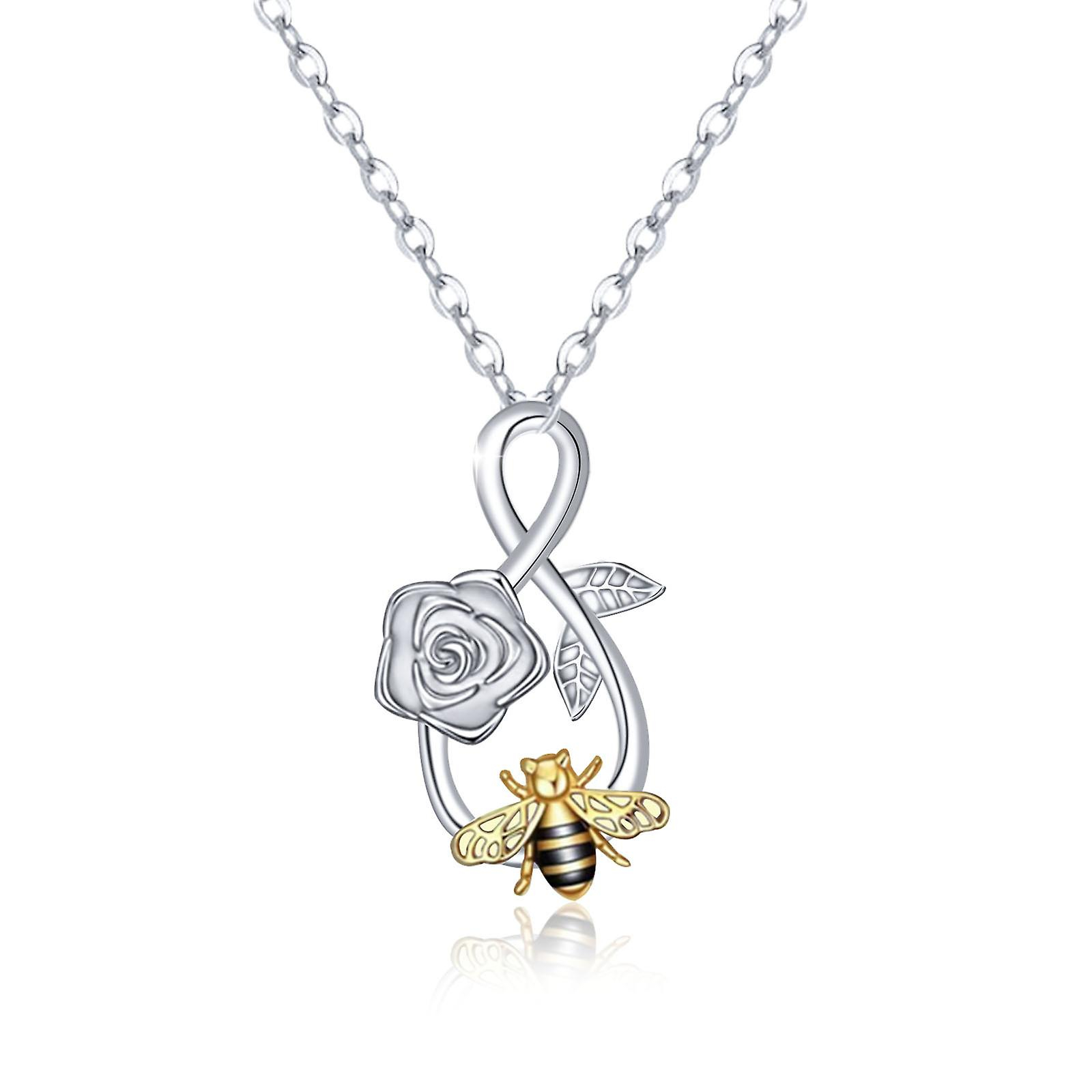 Foto 2 pulgar | Colgante Huoguo Personality Flor Infinite Rose Bee - Venta Internacional.
