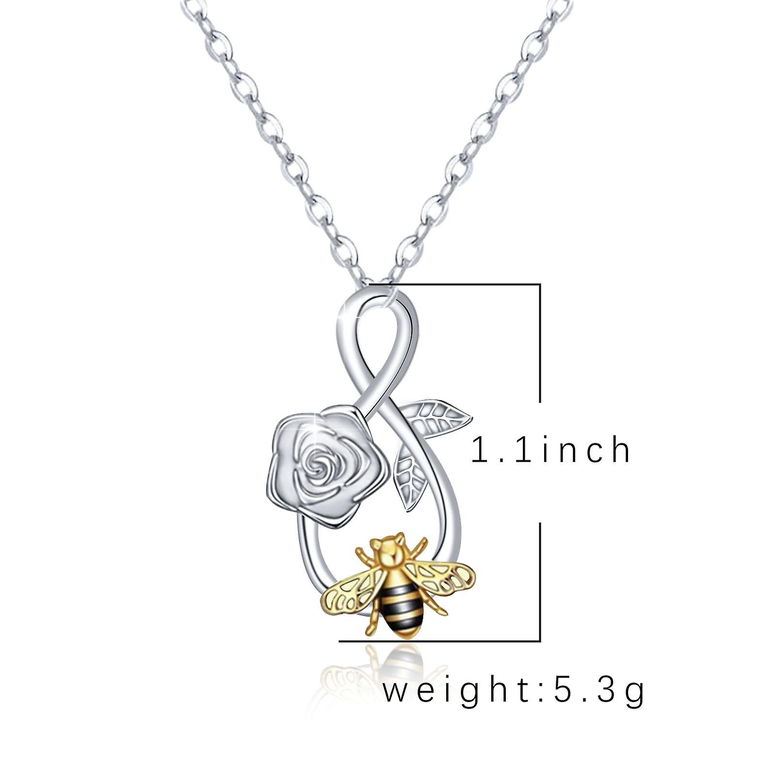 Foto 4 pulgar | Colgante Huoguo Personality Flor Infinite Rose Bee - Venta Internacional.