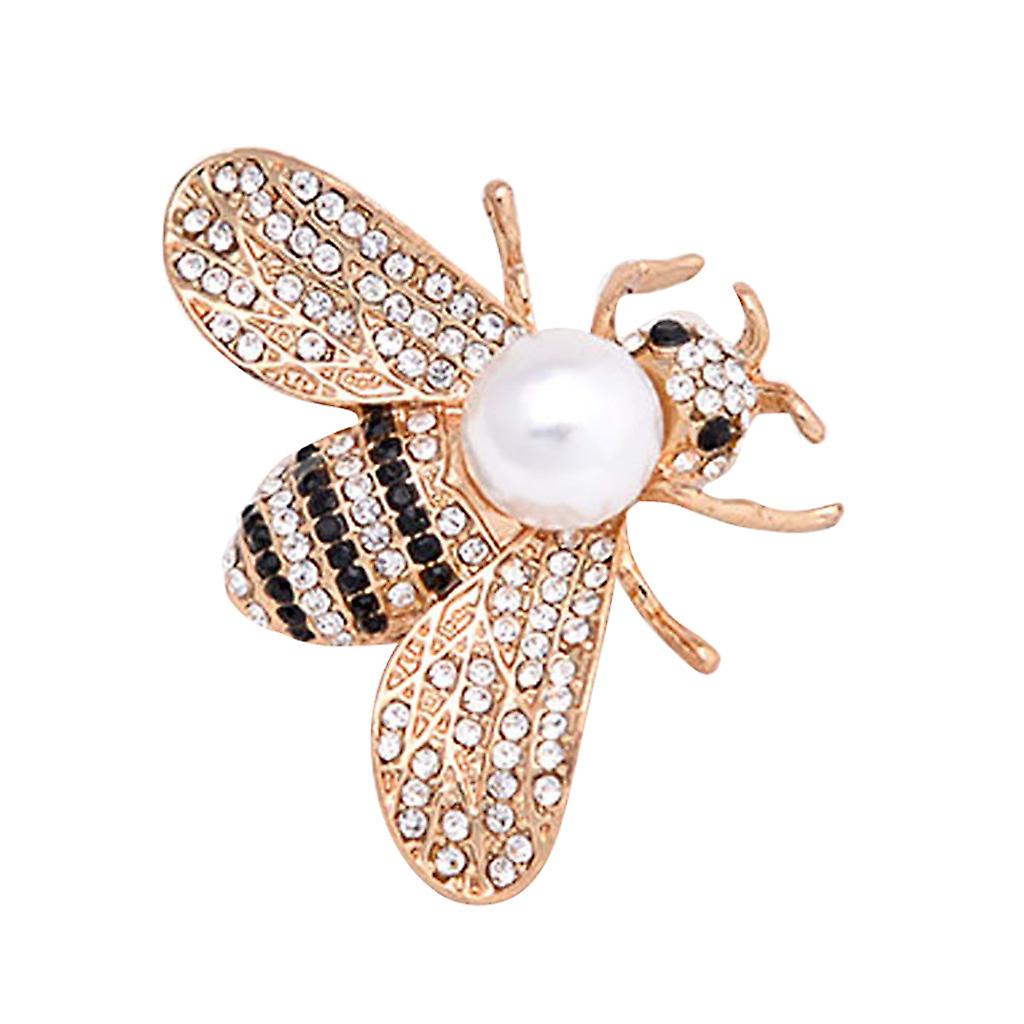 Foto 2 pulgar | Broche Huoguo Little Bee Crystal Pin  Moderno Para Mujer  3 X 4 Cm - Venta Internacional.