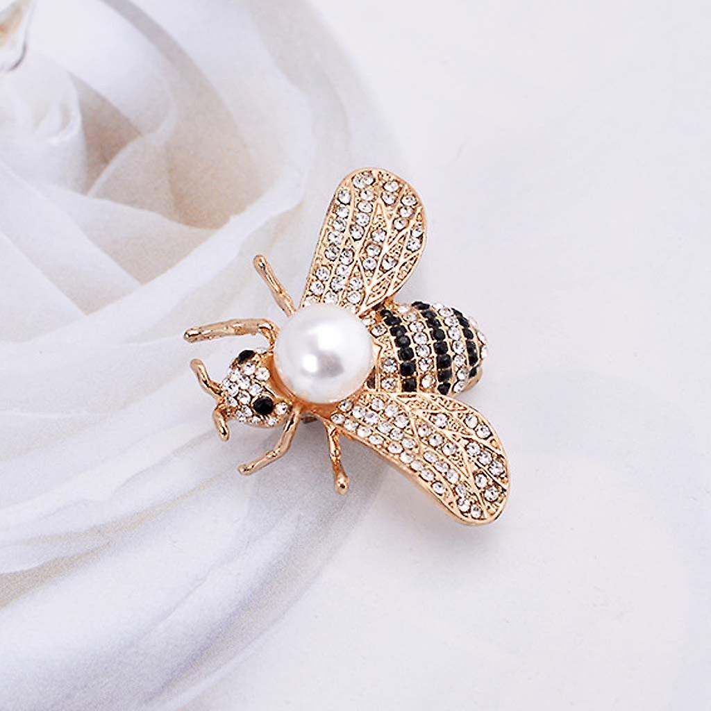 Foto 3 pulgar | Broche Huoguo Little Bee Crystal Pin  Moderno Para Mujer  3 X 4 Cm - Venta Internacional.
