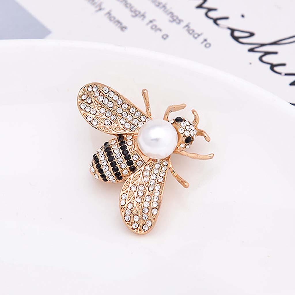 Foto 5 pulgar | Broche Huoguo Little Bee Crystal Pin  Moderno Para Mujer  3 X 4 Cm - Venta Internacional.