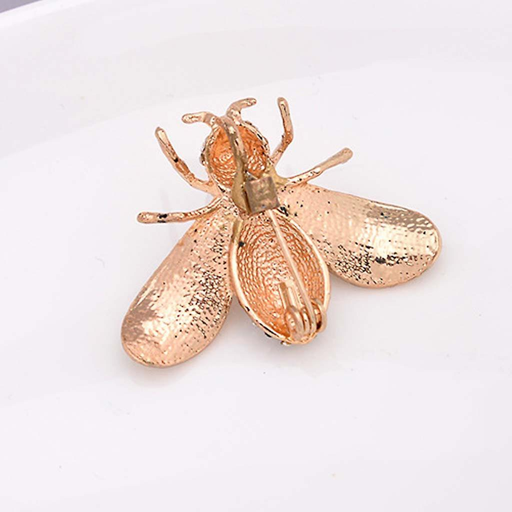 Foto 6 pulgar | Broche Huoguo Little Bee Crystal Pin  Moderno Para Mujer  3 X 4 Cm - Venta Internacional.