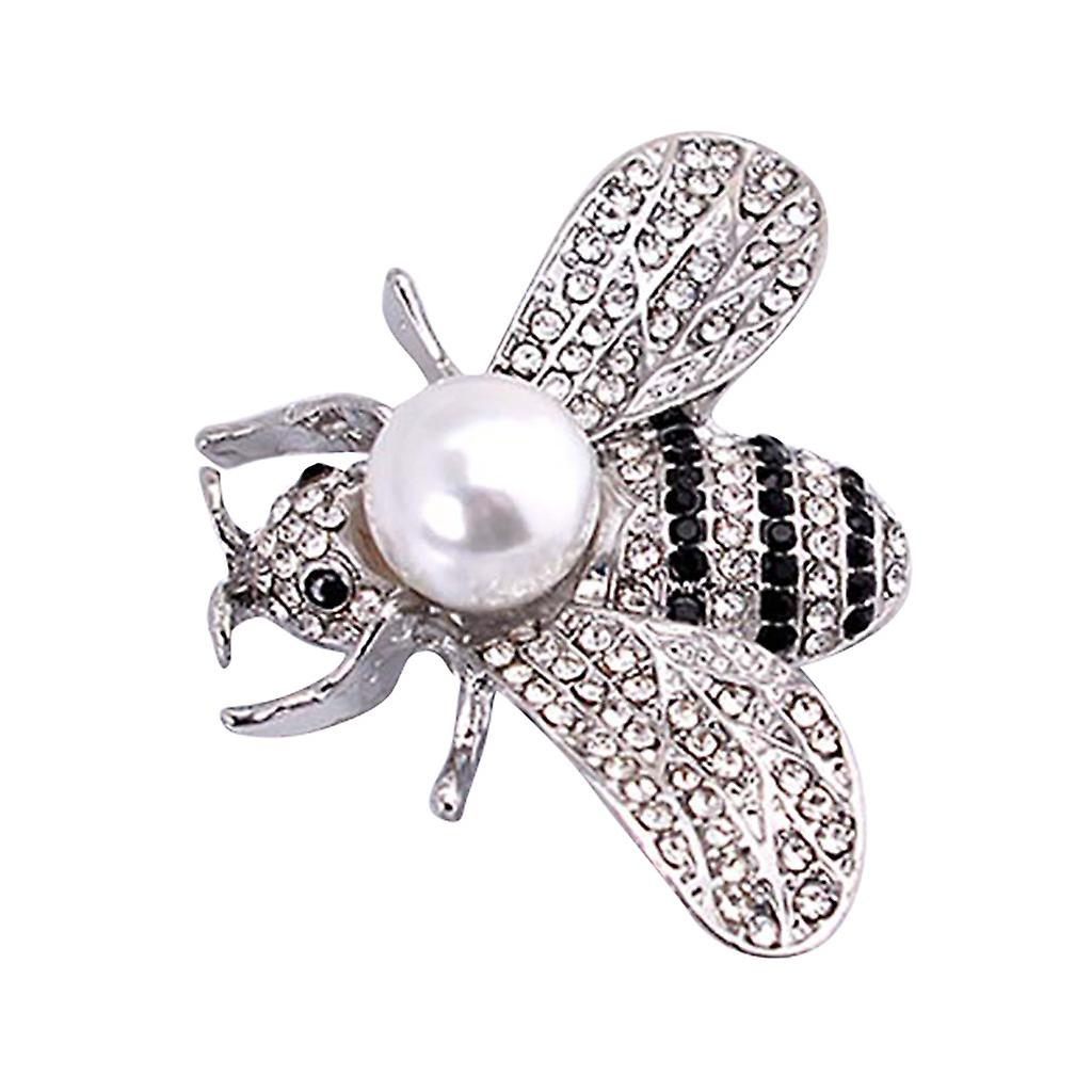 Foto 2 pulgar | Broche Huoguo Little Bee Crystal Pin  Moderno Para Mujer  3 X 4 Cm - Venta Internacional.