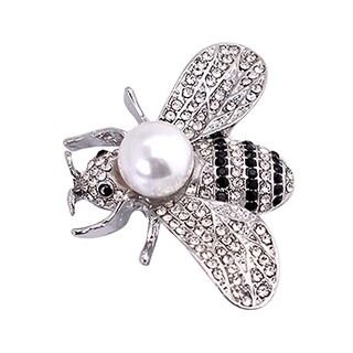 Foto 1 | Broche Huoguo Little Bee Crystal Pin Moderno Para Mujer 3 X 4 Cm - Venta Internacional.