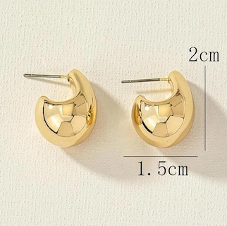 Foto 6 | Aretes Tipo Gota Mink Dorados para Mujer