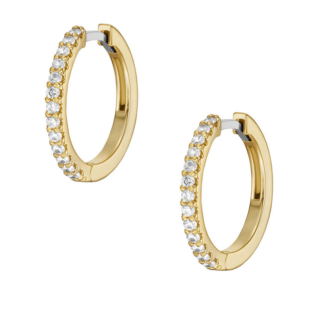 Foto 2 | Pendientes de Aro Fossil Jewelry Ja7215710 Dorados