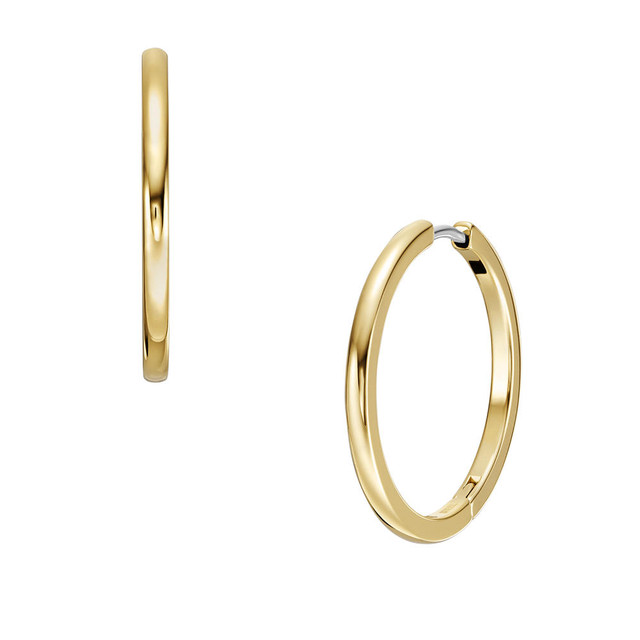 Foto 2 pulgar | Pendientes De Aro Fossil Jewelry Jf04638710 Dorado para Mujer