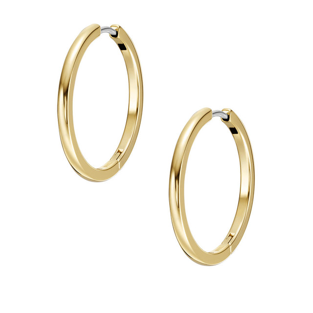 Foto 3 pulgar | Pendientes De Aro Fossil Jewelry Jf04638710 Dorado para Mujer